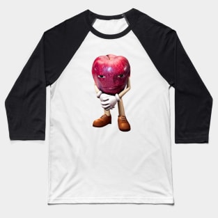 Me Asf Apple | Wapple | Apple with Face Meme | Unisex Baseball T-Shirt